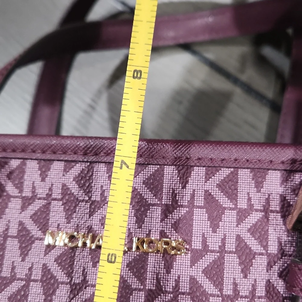 Michael Kors Purple Signature Bag - Picture 10 of 11